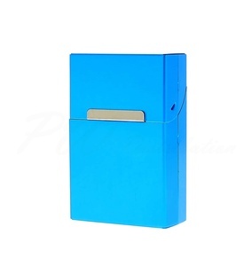 Étuis à cigarettes regular en aluminium Bleu x10